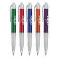 Promotional Frosted "Rigid" Click Pens with Rubber Grip